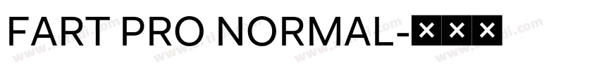 FART PRO NORMAL字体转换